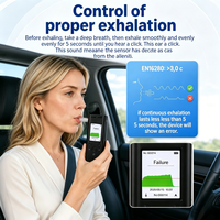 Nouveauté - Éthylotest numérique portable haute précision - Détecteur d'alcoolémie professionnel pour la sécurité des conducteurs