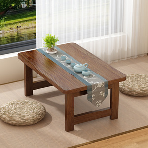 Mesa Tatami de madera maciza de 80 cm, mesa de centro multifunción para ventanales o dormitorios - Product Image 2