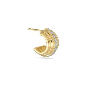 <span class=keywords><strong>Boucles</strong></span> d'oreilles <span class=keywords><strong>multi</strong></span>-<span class=keywords><strong>anneaux</strong></span> en or à la mode avec revêtement en diamant pour cadeau Zircon Stones Plaqué or - Product Image 5