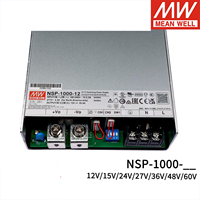 Alimentation électrique de type fermé multi-industriel haute fiabilité 1000W AC/DC, MEANWELL NSP-1000-12 d'origine