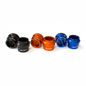 Per KTM EXC-F 500 12-23 distanziali ruota posteriore blu 20mm e 15mm cromati in lega/alluminio - Product Image 1