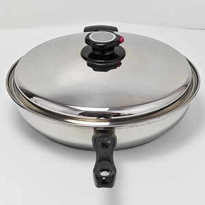 Sartén gourmet sin agua sin grasa <span class=keywords><strong>acero</strong></span> inoxidable quirúrgico 304 utensilios de cocina 6 uds juego de sartenes borde laminado ancho - Product Image 5