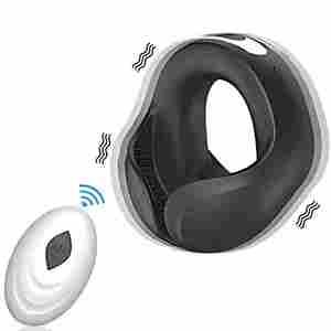 Anneau de Retardement Masculin en Silicone à Télécommande, Anneau Triple Verrouillage en Silicone pour Retarder l'Éjaculation, Produits pour Adultes - Product Image 1