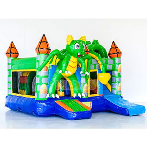 Château gonflable Combo <span class=keywords><strong>Dragon</strong></span> Jumper avec toboggan pour parc d'attractions - Product Image 2