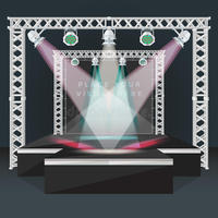 Système de Support d'écran LED en aluminium, petit DJ professionnel d'intérieur, éclairage sonore