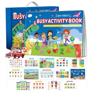 Enfants personnalisé mon apprentissage préscolaire espagnol Shopping animaux écriture Velcro autocollants <span class=keywords><strong>Montessori</strong></span> <span class=keywords><strong>livre</strong></span> occupé - Product Image 3