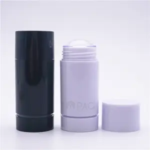 Custom Printing Bottom Filling Cylinder Plastic Empty Foundation Stick Tube Packaging 15g