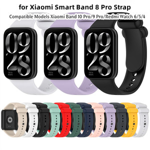 Adaptateur en métal, bracelet en silicone pour <span class=keywords><strong>Xiaomi</strong></span> <span class=keywords><strong>Mi</strong></span> <span class=keywords><strong>Band</strong></span> 8 Pro 10 Pro, bracelet pour Redmi Watch 6 <span class=keywords><strong>5</strong></span> 4 - Product Image 6
