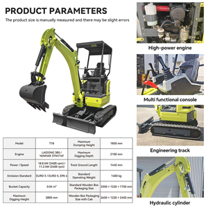 Mini Escavatore Idraulico da 1400kg per Uso Domestico e Agricolo, Ideale per Frutteti, dal Fornitore Cinese - Product Image 4