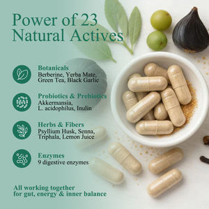 OEM/ODM GLP-1 Supplement Natuurlijke GLP-1 Booster met Probiotica, Berberine & Enzymen ter ondersteuning van gewichtsverlies, spijsvertering & darmgezondheid - Product Image 2
