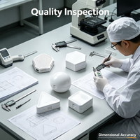 Boîtier de capteur intelligent en plastique blanc sur mesure moulé par injection, boîtier d'appareil IoT, boîte électronique OEM ODM