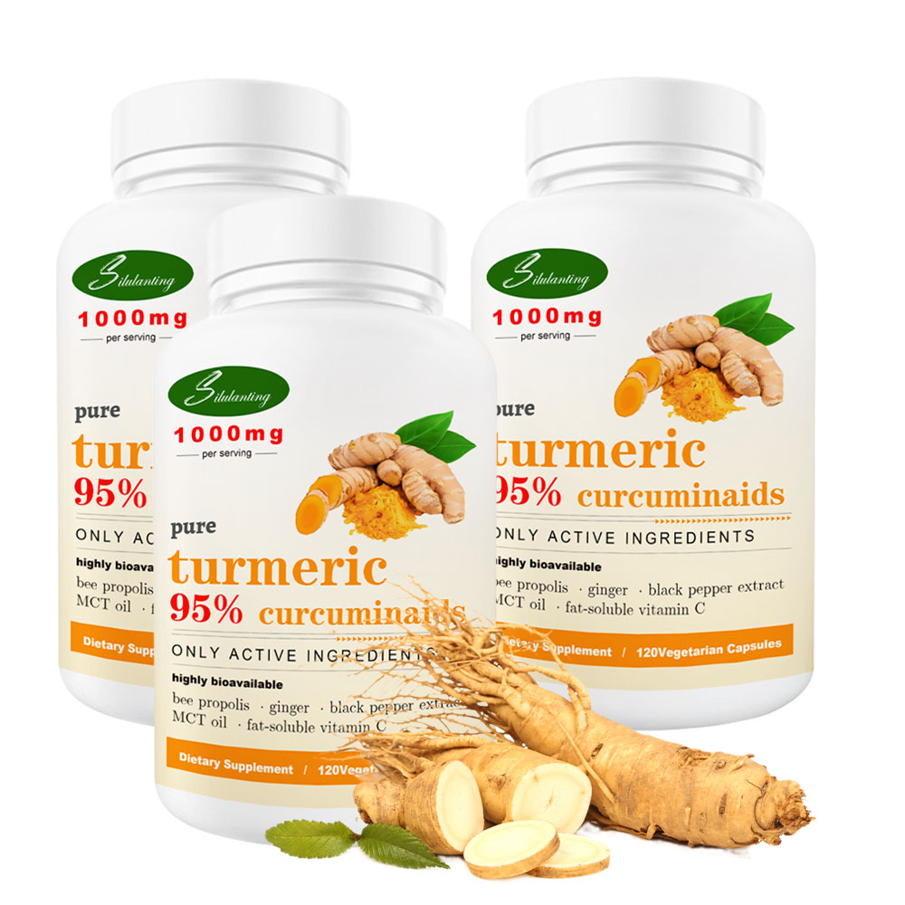 Hot Selling 95% Organic Curcumin Sports Powder Ginger Extract Supplement Capsules Turmeric for Adults