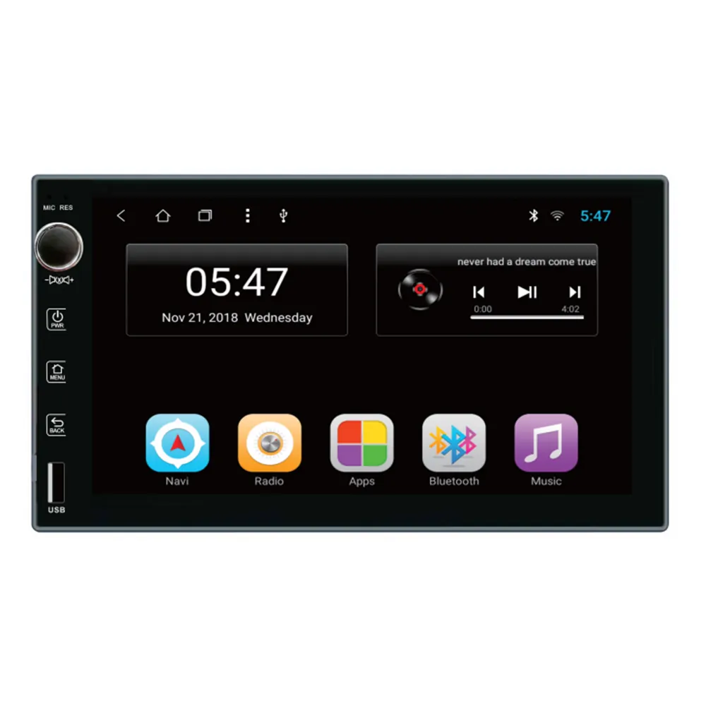 7 นิ้ว Double DIN เครื่องเสียงรถยนต์ 2 DIN Android Linux รถวิทยุเครื่องเล่น MP5 วิทยุอัตโนมัติเครื่องเสียงรถยนต์เครื่องเล่นดีวีดี GPS นําทาง