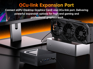 เครื่องเกมมินิพีซี AMD AMD AI9 HX370 AI7 Pro 360 <span class=keywords><strong>12</strong></span>คอร์24กระทู้ AMD Radeon 890เมตร Dual LAN Mini <span class=keywords><strong>PC</strong></span> สำหรับเล่นเกม - Product Image 5