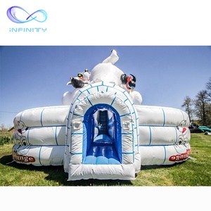 Oso Polar blanco tema casa inflable <span class=keywords><strong>de</strong></span> diapositivas inflables castillo inflable <span class=keywords><strong>de</strong></span> diapositivas para los niños - Product Image 1