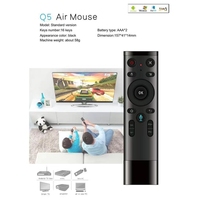 Q5 Air Mouse 2.4G sans fil RF télécommande Gyroscope entrée vocale Android TV Box utilisant la télécommande intelligente, prix de gros