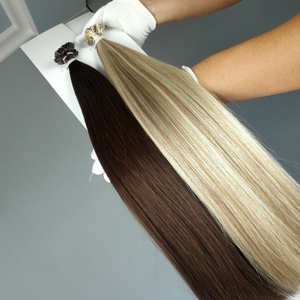 Extensions de cheveux humains russes 100% naturels de qualité supérieure, double trame, 13A, extensions à pointe I, extensions à pointe plate italienne/I/V/U - Product Image 1