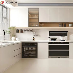 Armoires <span class=keywords><strong>de</strong></span> cuisine modernes modulaires écologiques ignifuges durables Finition en stratifié acrylique Installation facile Garantie <span class=keywords><strong>de</strong></span> 3 ans - Product Image 1