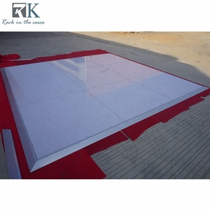 Pista de Baile Redonda de Madera Contrachapada Blanca de 8 m para Bodas, Eventos, Decoraciones, Banquetes con Piso de Pasarela - Product Image 5