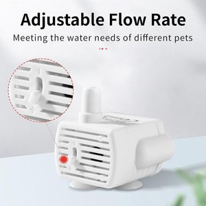 Pompe de fontaine à eau pour animaux de compagnie 5V 1A DC submersible alimentée par USB, boîtier en plastique, utilisation sur bureau - Product Image 3