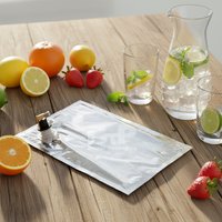 Pochettes d'emballage réutilisables de 3L/5L/10L/20L avec valve Vitop, imprimées en héliogravure, de qualité alimentaire, pour jus, huile d'olive/vin, en aluminium