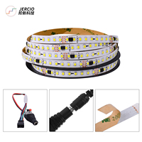 Bande lumineuse LED Jercio 5M avec détecteur de mouvement 12V, éclairage sous-meuble, lampe de cuisine, bande LED 2835, éclairage d'escalier