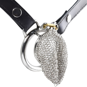 San valentino regalo in acciaio inox dispositivo di castità maschile Design ergonomico blocco Stealth per adulti gabbia di isolamento estremo - Product Image 4