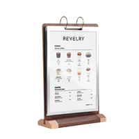 Support de Présentation en Acrylique avec Clip – Base Robuste et Portable – Idéal pour Hôtels et Bureaux