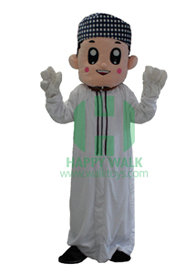 Nuevo diseño personalizado árabe niña y hombre mascota disfraz Material <span class=keywords><strong>de</strong></span> felpa para adultos para fiestas y Carnavales <span class=keywords><strong>Anime</strong></span> tema con casco - Product Image 6