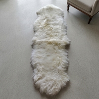 2P Real Australian Sheepskin Fur Rug Natural Long Wool High Pile Eco-Friendly Modern Home Use Grade a Quality Extra Thick