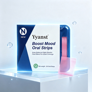 Plant Based Mood Boost Oral Strips Keep Balanced Night Rhythm Natural <b>Herbal</b> Blend Fast Dissolve For Evening Relaxation - Product Image 6