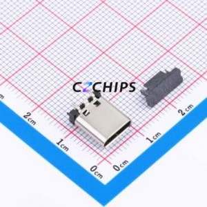 TYPE-C-31-M-07 USB Connector SMD Connector ( Connector Type: Type-C )( Gender: Female )( Mounting Type: Vertical Mount ) - Product Image 1