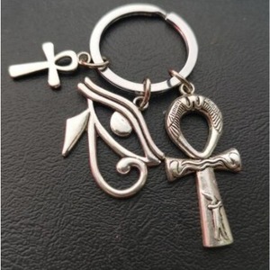 Porte-clés Égyptien Anubis, Œil <span class=keywords><strong>de</strong></span> Ra ESC01, Symbole Ancien, Totem, Croix, Amulette Pharaonique, Pendentif Métallique, Porte-clés <span class=keywords><strong>de</strong></span> Voiture, Cadeau - Product Image 6