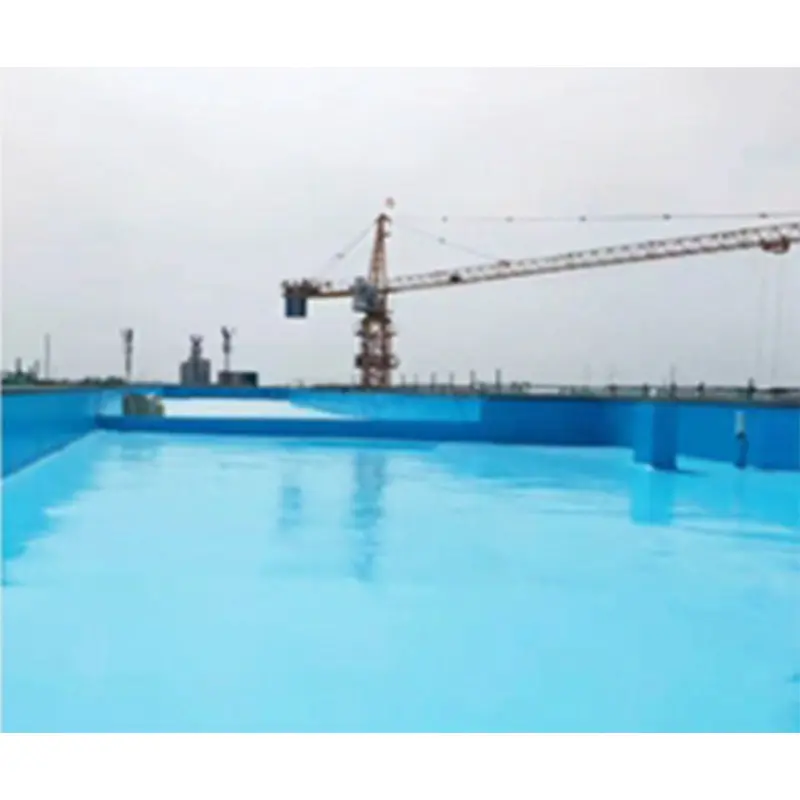 Lokasi konstruksi semprotan tanah/atap, lapisan paving polyroa digunakan untuk tahan air