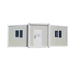 Maison conteneur pliable 20 pieds, design minimaliste rectangulaire extensible, pour habitation extérieure, logement portable - Product Image 1