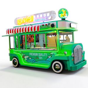 <b>Electric</b> Stainless Steel 4-Wheel Mobile Kitchen Fast Food Truck Tacos Trailer Equipment Sale - Product Image 1