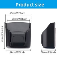 Nouvel Organisateur de Télécommande de Voiture en Plastique, Boîte de Rangement pour Console Centrale, Porte-Clés Multifonctionnel pour Voiture, Clip pour Cartes