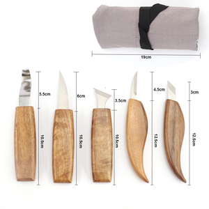 KITCHENCARE Set di strumenti <span class=keywords><strong>per</strong></span> intagliare <span class=keywords><strong>il</strong></span> <span class=keywords><strong>legno</strong></span> di 5 pezzi fabbricazione <span class=keywords><strong>coltelli</strong></span> da intaglio in <span class=keywords><strong>legno</strong></span> <span class=keywords><strong>coltelli</strong></span> con borsa - Product Image 3