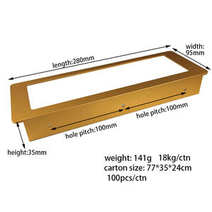 Vendita calda moderna in alluminio portabottiglie vino nero oro grigio minimalista luce di lusso a parete porta bottiglia di vino - Product Image 5