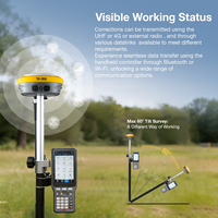 Équipement de topographie GNSS GPS de haute précision, Récepteur GNSS RTK TopTech TK300 avec système d'exploitation Linux