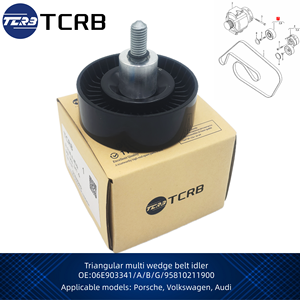 TCRB 06e90341g 06E903341B卡宴奥迪Q7大众途锐新款1年保修三角形多楔皮带惰轮 - Product Image 2