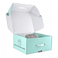 Caja de embalaje biodegradable resistente para envíos al por mayor, económica, con diseño de sombrero de vaquero, cinturón y túnica árabe, tamaño extragrande.