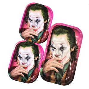 Wholesale Popular Design High Quality Metal Serving Trays Cheap Cartoon Rolling Tray