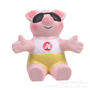 ที่วางโทรศัพท์รูปหมูทำจากโฟม PU แบบตั้งโต๊ะ พกพาสะดวก ของตกแต่ง ของขวัญ - Product Image 1