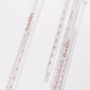 หลอดหยดแก้วบอโรซิลิเกตสำหรับห้องปฏิบัติการ ขนาด 0.1 มล. 0.2 มล. 0.5 มล. 1 มล. 2 มล. 3 มล. 5 มล. 10 มล. พร้อมขีดบอกปริมาตร - Product Image 4