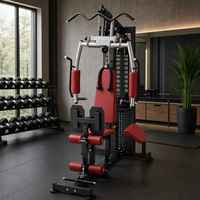 Appareil d'entraînement multi-stations professionnel et durable pour un entraînement complet du corps (poitrine/dos/jambes) tout-en-un en acier inoxydable pour la force et la remise en forme