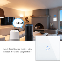Interruptor de pared inteligente Touchmi con Wifi Alemania Socket Nuevo diseño Zigbee Panel de vidrio para el hogar para el Hogar Inteligente