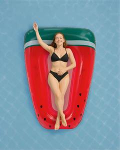 เก้าอี้ลอยน้ำเป่าลม PVC ลายแตงโม พร้อมตาข่ายสำหรับผู้ใหญ่ ใช้สำหรับพักผ่อนในน้ำช่วงฤดูร้อน - Product Image 5