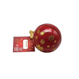 Caja de hojalata con forma de bola de esfera redonda, bolas de <span class=keywords><strong>metal</strong></span> pequeñas esféricas impresas con diseño personalizado, gran oferta de fábrica - Product Image 3