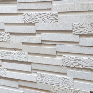 Revêtement de carreaux de forme en blocs de surface divisée en calcaire blanc pour mur extérieur pour cheminée et murs extérieurs - Product Image 1